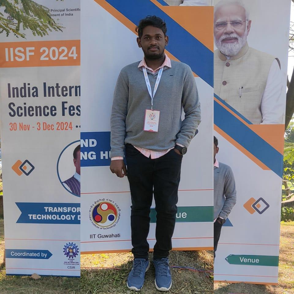 PEC Faculty Member Dr. B. Adinarayana Represents at Prestigious IISF-2024 Young Scientists Conference  